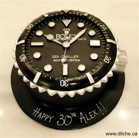 rolex cakes|Rolex watch cake.